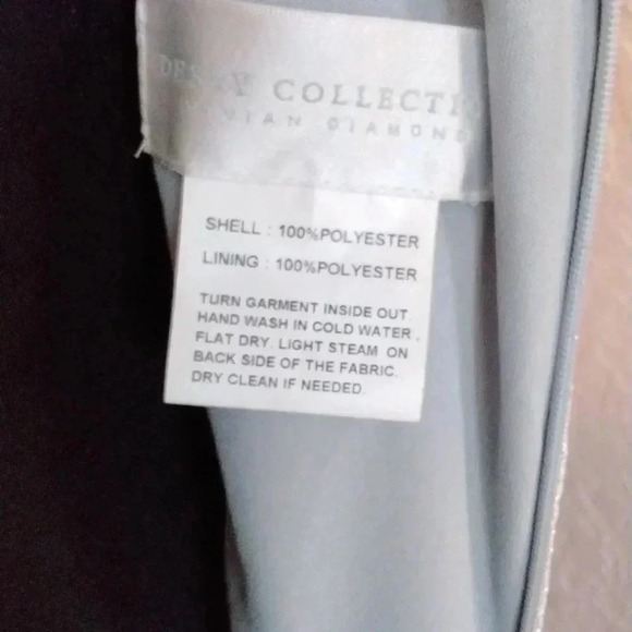 Dessy collection Soho Metallic Column Gown nwot size 12 Regular - Picture 16 of 17